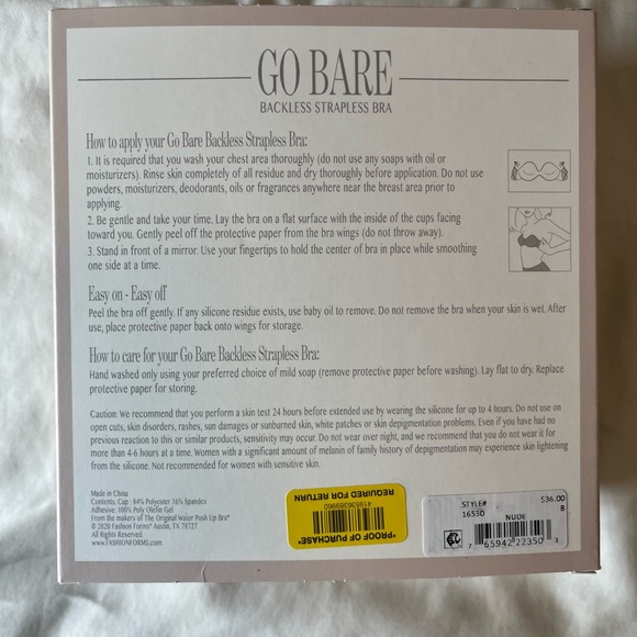 Strapless & Backless Bra - Picture 3 of 3